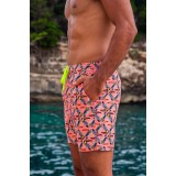Life Style Butiken Ανδρικό Εμπριμέ Μαγιό μήκους 37 cm LS1214600 PINK 2