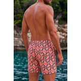 Life Style Butiken Ανδρικό Εμπριμέ Μαγιό μήκους 37 cm LS1214600 PINK 3