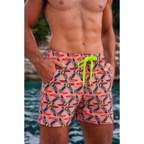 Life Style Butiken Ανδρικό Εμπριμέ Μαγιό μήκους 37 cm LS1214600 PINK 5