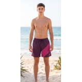 Life Style Butiken Ανδρικό Μονόχρωμο Μαγιό μήκους 42 cm LS1300031 BORDEAUX 4