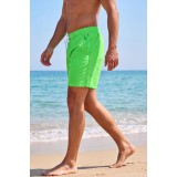 Life Style Butiken Ανδρικό Μονόχρωμο Μαγιό μήκους 40 cm LS131380 LIME 5