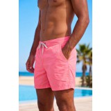 Life Style Butiken Ανδρικό Μονόχρωμο Μαγιό μήκους 40 cm LS131380 PINK 2