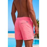 Life Style Butiken Ανδρικό Μονόχρωμο Μαγιό μήκους 40 cm LS131380 PINK 3