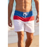 Life Style Butiken Ανδρικό Ριγέ Μαγιό μήκους 40 cm LS131383 WHITE 4