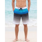 Life Style Butiken Ανδρικό Ριγέ Μαγιό BOARDSHORT μήκους 57 cm LS1486 BLUE 1