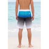 Life Style Butiken Ανδρικό Ριγέ Μαγιό BOARDSHORT μήκους 57 cm LS1486 BLUE 6