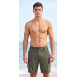 Life Style Butiken Ανδρικό Μονόχρωμο Μαγιό μήκους 50 cm LS153125 CHAKI 5