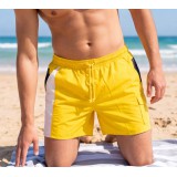 Life Style Butiken Ανδρικό Μονόχρωμο Μαγιό μήκους 38 cm LS154022 YELLOW 3