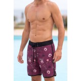 Life Style Butiken Ανδρικό Εμπριμέ Μαγιό BOARDSHORT μήκους 55 cm LS119152408 BOUORDO 4