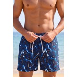 Life Style Butiken Ανδρικό Εμπριμέ Μαγιό μήκους 37 cm LS1300030 NAVY 1