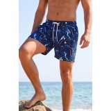 Life Style Butiken Ανδρικό Εμπριμέ Μαγιό μήκους 37 cm LS1300030 NAVY 2