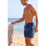 Life Style Butiken Ανδρικό Εμπριμέ Μαγιό μήκους 37 cm LS1300030 NAVY 5