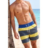 Life Style Butiken Ανδρικό Ριγέ Μαγιό 44cm LS1300030 YELLOW 2