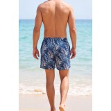 Life Style Butiken Ανδρικό Εμπριμέ Μαγιό μήκους 37 cm LS1300033 PETROL 3