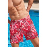 Life Style Butiken Ανδρικό Εμπριμέ Μαγιό μήκους 37 cm LS1300033 RED 2