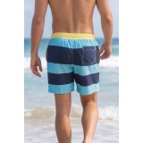 Life Style Butiken Ανδρικό Ριγέ Μαγιό 44cm LS1300030 CIEL 6