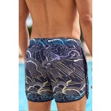 Life Style Butiken Ανδρικό Εμπριμέ Μαγιό μήκους 40 cm LS1551010 NAVY 3