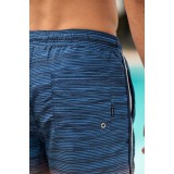 Life Style Butiken Ανδρικό Εμπριμέ Μαγιό μήκους 40 cm LS1551030 NAVY 4