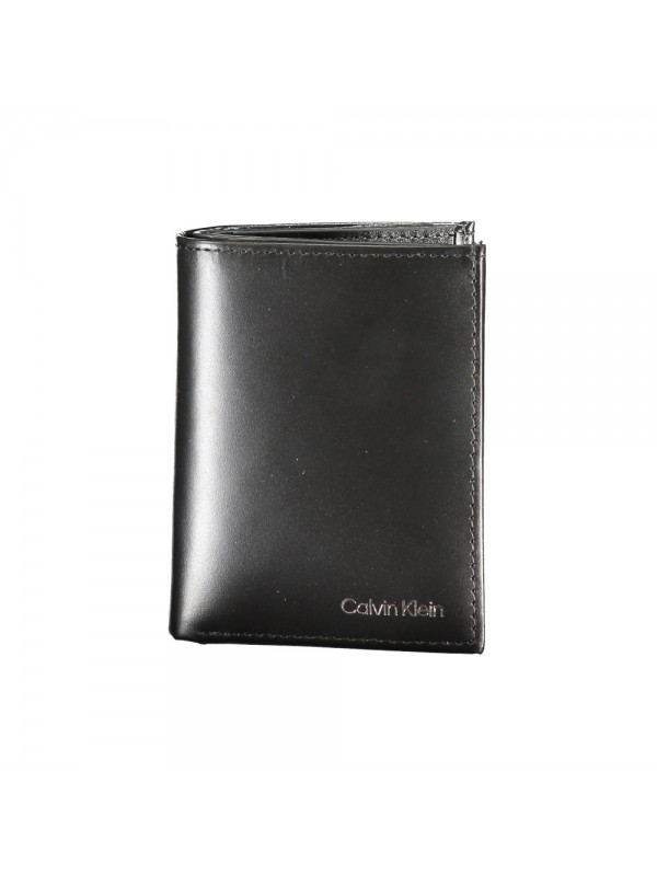 CALVIN KLEIN Ανδρικό δερμάτινο πορτοφόλι K50K512072_NEBEH Black