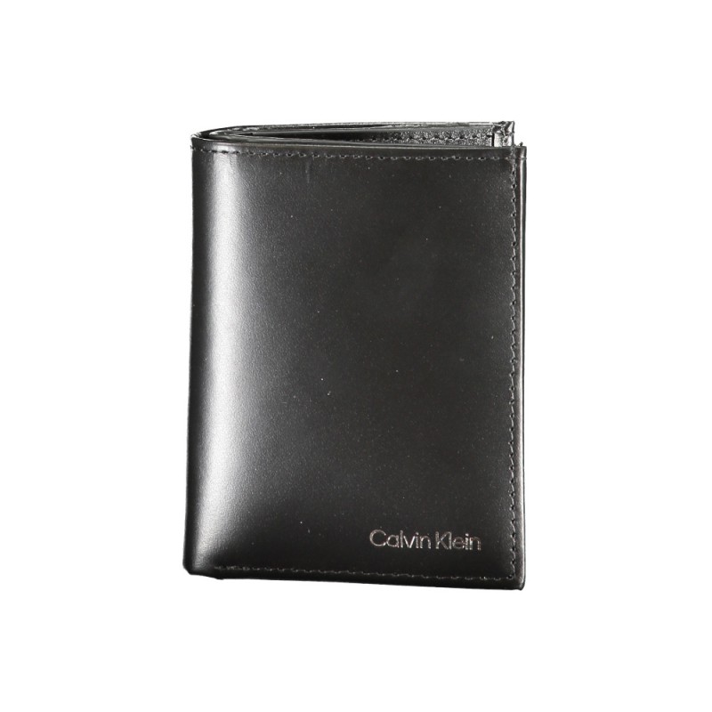 CALVIN KLEIN Ανδρικό δερμάτινο πορτοφόλι K50K512072_NEBEH Black Ανδρικά