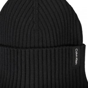 CALVIN KLEIN Ανδρικό Πλεκτό Σκούφος 0000PX0303_FF70A3A_NERO010 Black