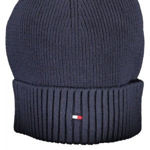 TOMMY HILFIGER Ανδρικό Πλεκτό Σκούφος AM0AM10337_BLU_DW6 Navy
