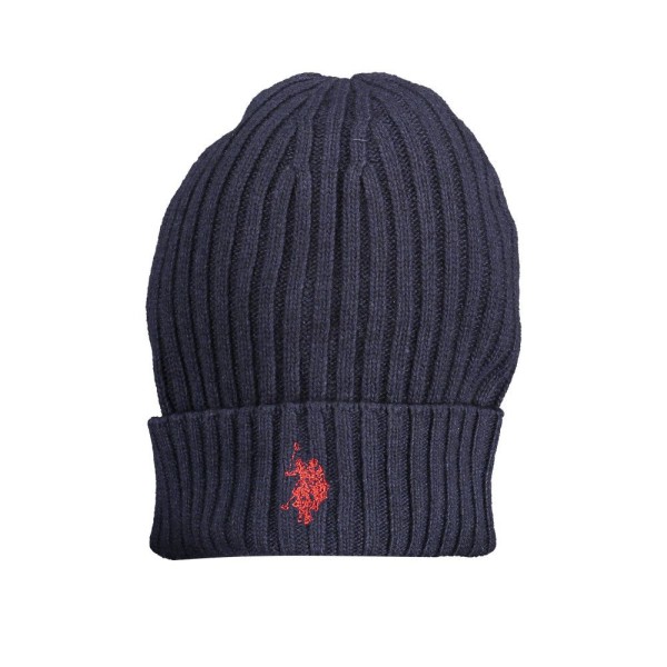 U.S. POLO Ανδρικό Πλεκτό Σκούφος 64245-52321_BLU_179 Navy