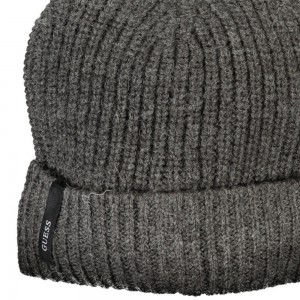 GUESS JEANS Ανδρικό Πλεκτό Σκούφος AM5025POL01_GRDMG Γκρι