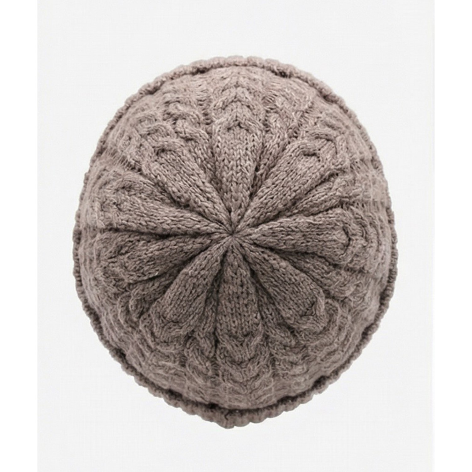 Life Style Butiken Ανδρικός Πλεκτός Σκούφος με πλεξούδα LS116551 Καφέ