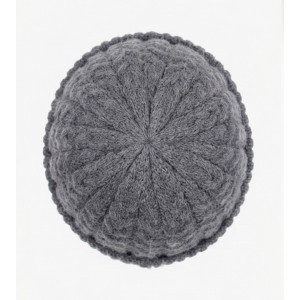 Life Style Butiken Ανδρικός Πλεκτός Σκούφος με πλεξούδα LS116551 Γκρι