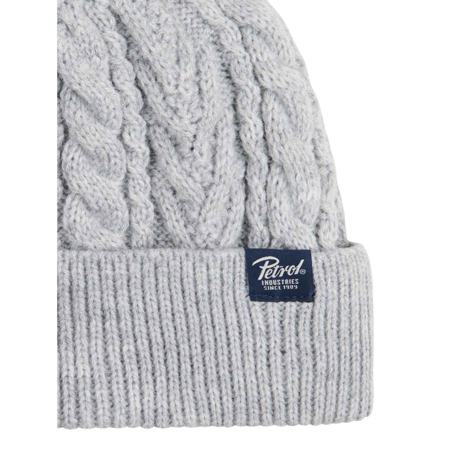 Life Style Butiken Ανδρικό Πλεκτό Σκούφος με πλεξούδα LS1M-3050-CAP821 Γκρι