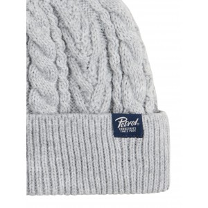 Life Style Butiken Ανδρικό Πλεκτό Σκούφος με πλεξούδα LS1M-3050-CAP821 Γκρι