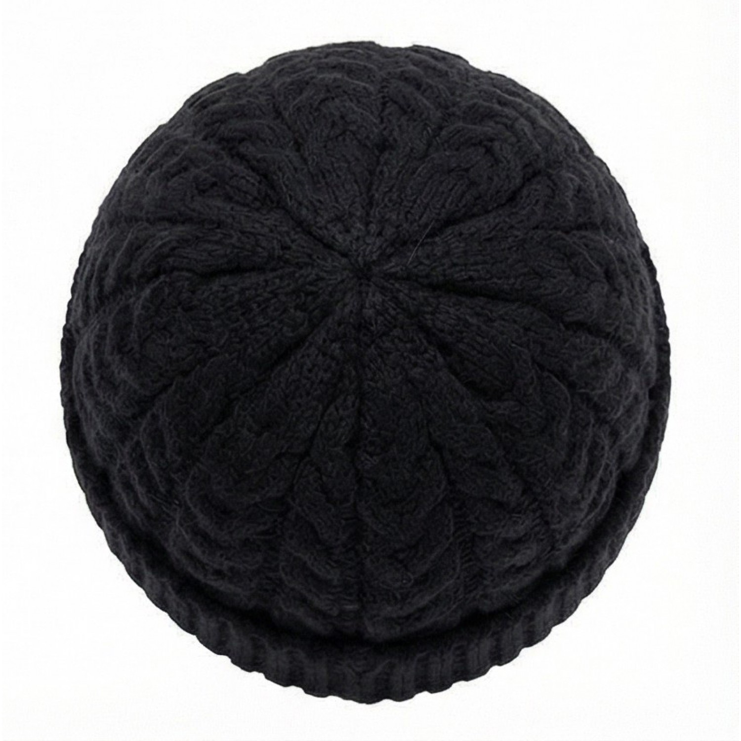 Life Style Butiken Ανδρικός Πλεκτός Σκούφος με πλεξούδα LS116551 Black