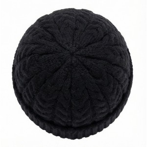 Life Style Butiken Ανδρικός Πλεκτός Σκούφος με πλεξούδα LS116551 Black