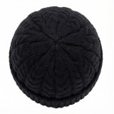 Life Style Butiken Ανδρικός Πλεκτός Σκούφος με πλεξούδα LS116551 Black 4