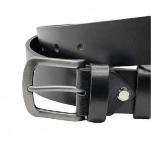 PLB Ανδρική Δερμάτινη Ζώνη Χειροποίητη 200/106 Black 