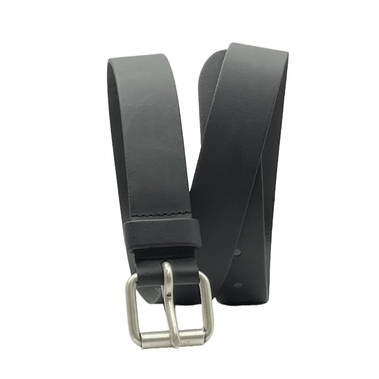 Aνδρική Ζώνη Δερμάτινη με ροδέλα και φάρδος 3.5cm Petrol Industries 40102/999 Black