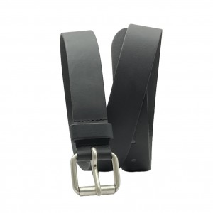 Aνδρική Ζώνη Δερμάτινη με ροδέλα και φάρδος 3.5cm Petrol Industries 40102/999 Black