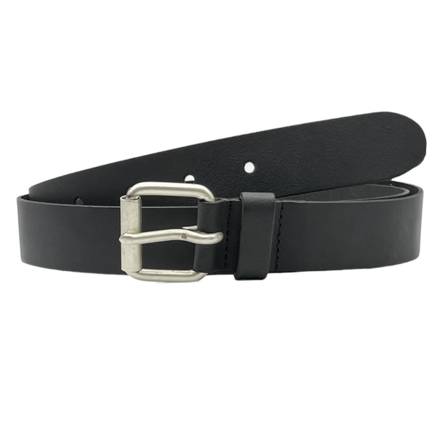 Aνδρική Ζώνη Δερμάτινη με ροδέλα και φάρδος 3.5cm Petrol Industries 40102/999 Black