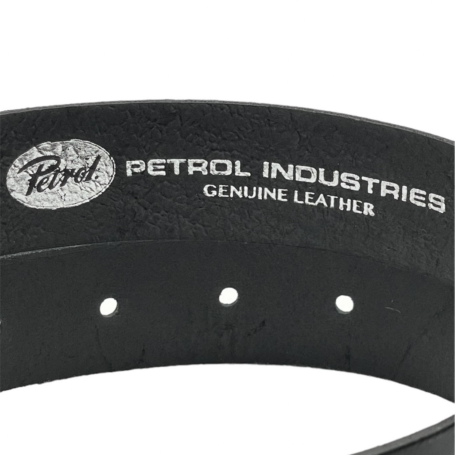 Aνδρική Ζώνη Δερμάτινη με ροδέλα και φάρδος 3.5cm Petrol Industries 40102/999 Black