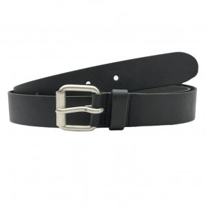 Aνδρική Ζώνη Δερμάτινη με ροδέλα και φάρδος 3.5cm Petrol Industries 40102/999 Black