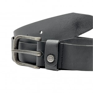 Aνδρική Ζώνη Δερμάτινη με φάρδος 3.5cm Petrol Industries 40386/999 Black