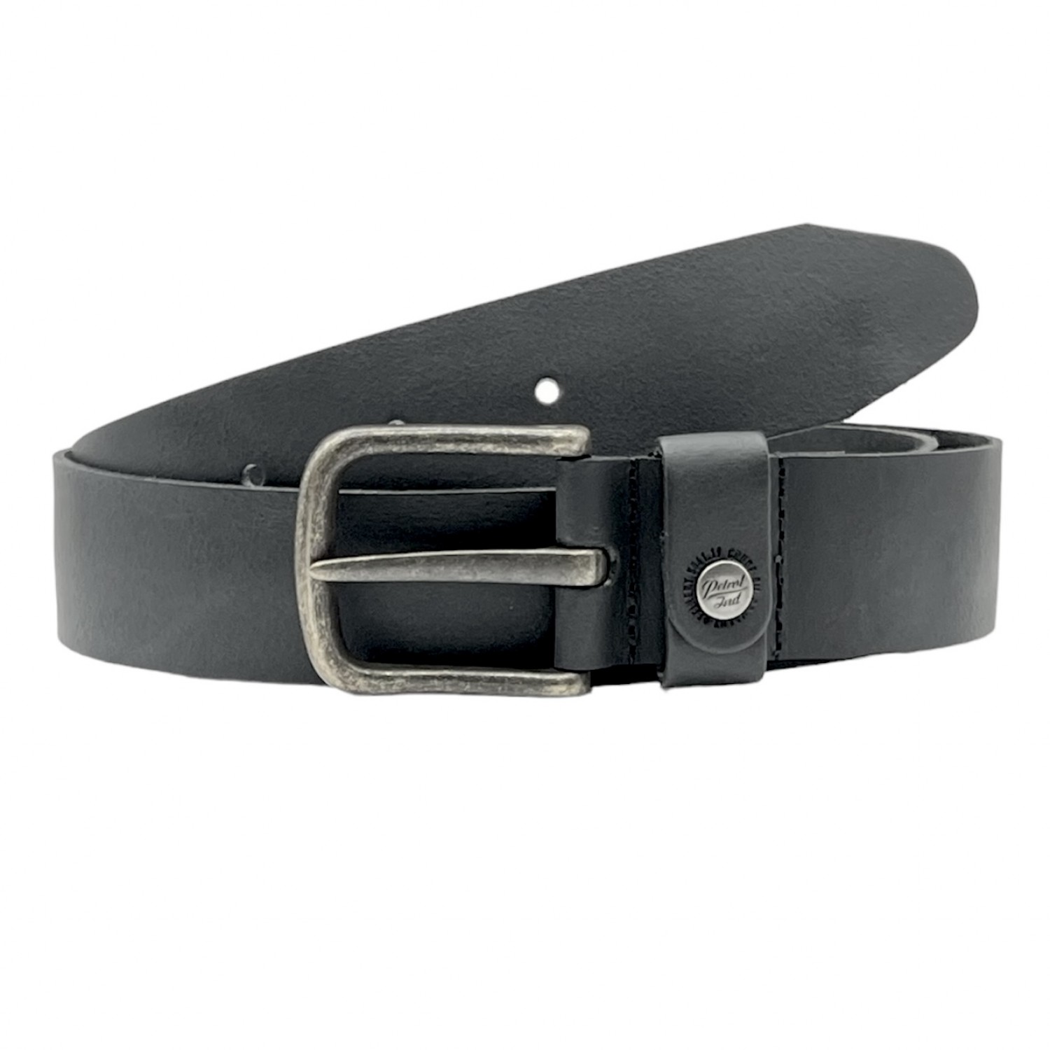Aνδρική Ζώνη Δερμάτινη με φάρδος 3.5cm Petrol Industries 40386/999 Black