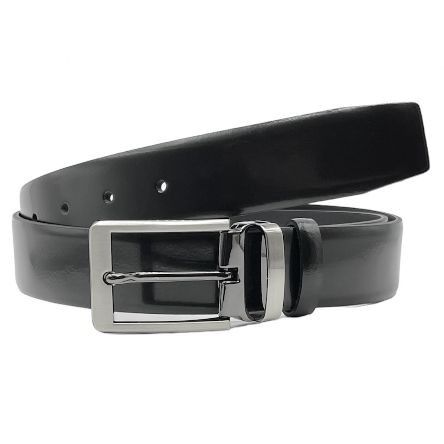 PLB Ανδρική Δερμάτινη Ζώνη Χειροποίητη 41/360 Black 