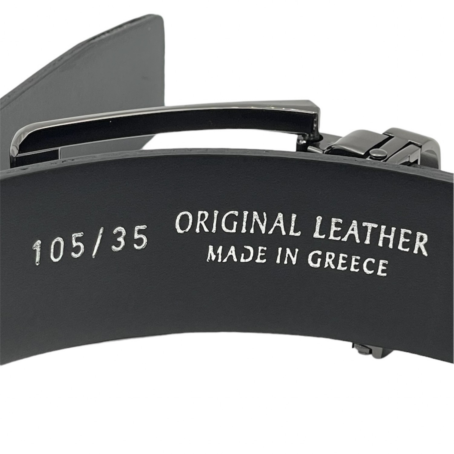 PLB Ανδρική Δερμάτινη Ζώνη Χειροποίητη 41/360 Black 