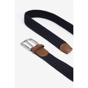 Life Style Butiken Ανδρική Ελαστική Ζώνη Πλεκτή LS110017187_790 Navy