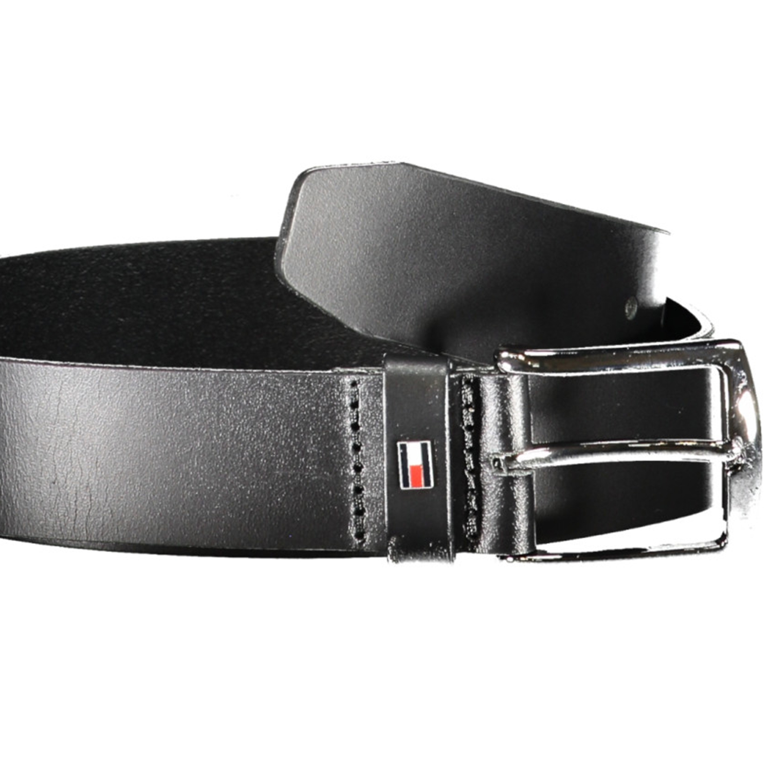 TOMMY HILFIGER Ανδρική Δερμάτινη Ζώνη AM0AM12546_NEBDS Black