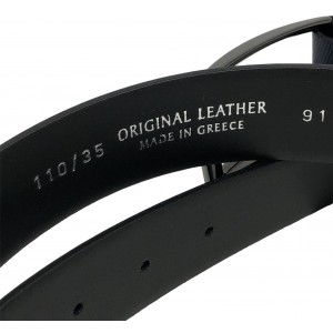 Ζώνη Ανδρική Δερμάτινη χειροποίητη με φάρδος 3,50εκ PLB 55/314 ΜΠΛΕ