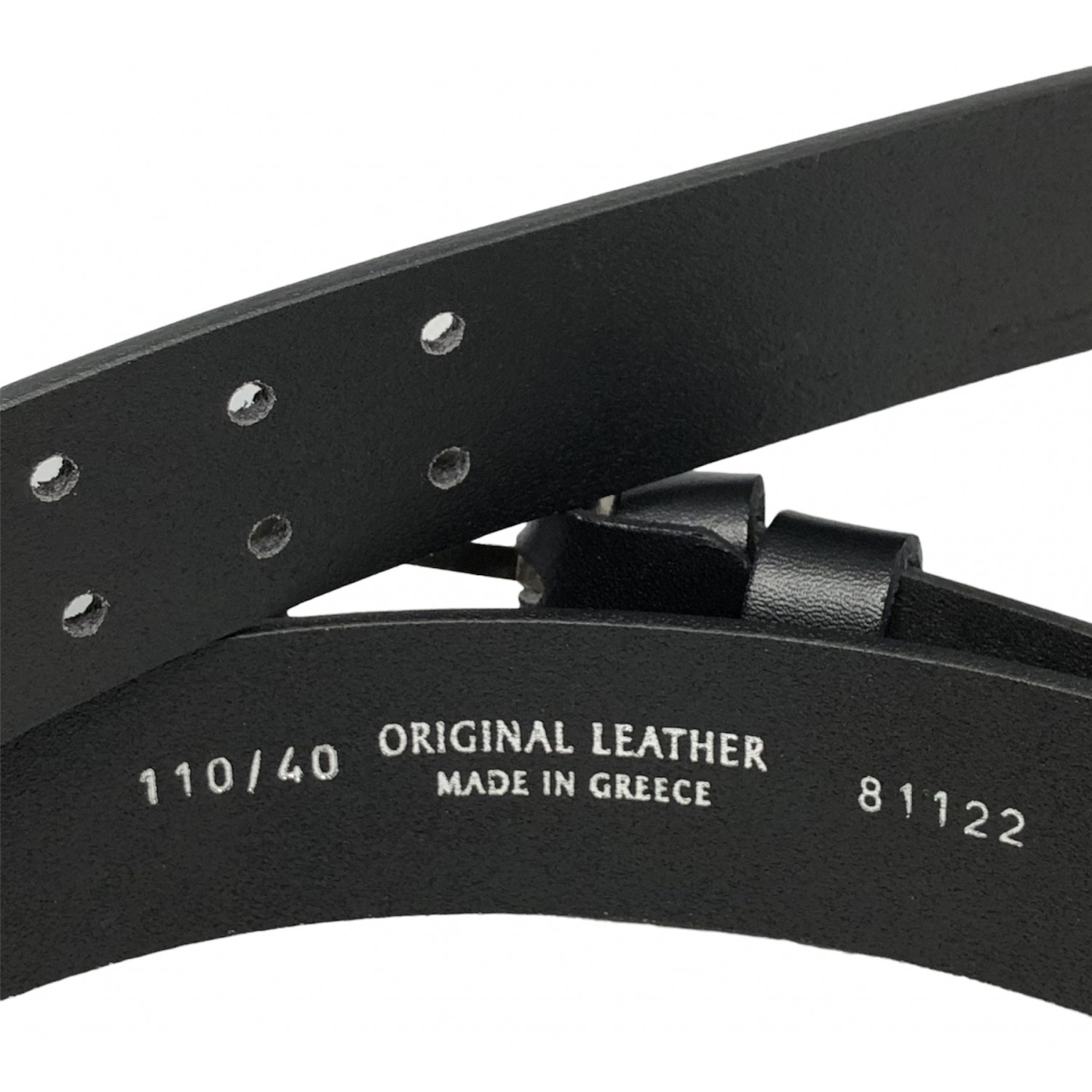 Life Style Butiken Ανδρική Δερμάτινη Ζώνη με διπλό στέλεχος LS1200.501 ΜΑΥΡΟ 4cm Φάρδος