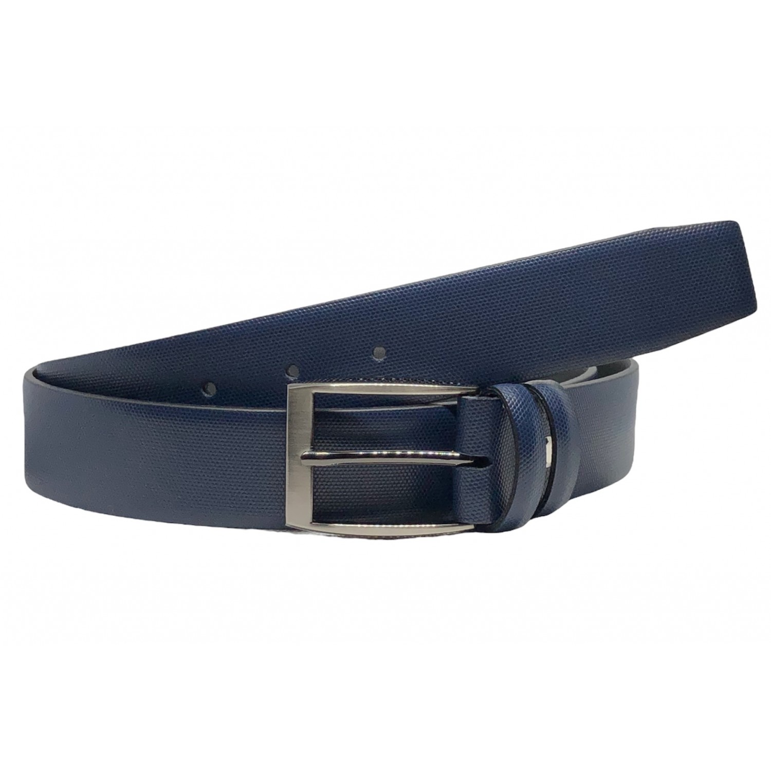 Ζώνη Ανδρική Δερμάτινη χειροποίητη με φάρδος 3,50εκ PLB 55/314 ΜΠΛΕ